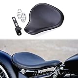 Motorrad Leder Solo Sitz Motorradsitze mit 3'' Feder Halterung Kit für Chopper Bobber Sportster XL883/1200.