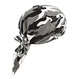 Afinder Unisex Modische Bandana Cap UV Schutz Kopftuch Kopfband Biker Hat Piratentuch Kopftücher Halstuch Schlauchtuch Biketuchz Stirnband für Biking Fahrrad Motorrad Radsport