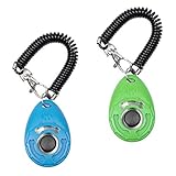 PetSpy Hunde-Trainings-Klicker mit Handschlaufe für Hunde, zur Kontrolle von Bellen – komplettes Haustier-Trainingsset (2 Clicker)