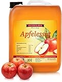 Feinwälder® Apfelessig 5 % Säuregehalt / organisch und ohne Zusätze / 10 Liter im Kanister / aus 100 % Direktsaft biologisch gewonnen / ideal für Salatdressings