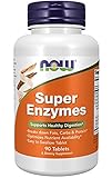 Now Foods, Super Enzyme, 90 Tabletten, Laborgeprüft, Hochdosiert, Calcium, Glutenfrei, Sojafrei, Ohne Gentechnik