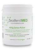 ZeoBent MED Detox-Pulver 400 g, von Ärzten empfohlen, Apothekenqualität, Laboranalyse, Zeolith und Bentonit Mischung zur Entgiftung und Entschlackung