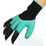 YDHWY 5 Doppelgarten Latexhandschuhe 4 Finger graben Bodenhandschuhe im Freien verschleißfeste wasserdichte pannenfeste Gartenhandschuhe