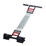 Fulusor Mehrfunktion Expander Fitness mit Fußpedal für Brust Arm Oberkörper Muskeltraining