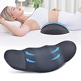 Rückenkissen Lendenkissen Ergonomisches Lordosenstütze Rückenstütze - Memory Foam Kissen Rückenkissen für Auto Bürostuhl Bed Stuhl Sofa Bett Perfekte Schwangerschaft Bettwaren Set | Schwarz