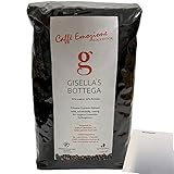 Kaffeebohnen Gisellas Bottega Caffe Emozione Black Edition (1kg Packung) + usy Block