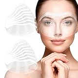 Friseur Transparent Gesichtsschutz Klar Gesicht Visier für Permanent Make-up Wimpernverlängerung Augenchirurgie Post Care Protector 50 Stück