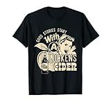 Hard Dickens Cider Girl Whiskey und Bier Apple Humor T-Shirt