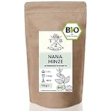 Nana-Minze BIO-Tee geschnitten in Bio-Qualität mit loser Nanaminze (Spearmint, marokkanische Minze),100g | Tea2Be