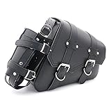 Universal Motorrad Satteltaschen PU Leder Seitliche Werkzeugtaschen für Motorrad Satteltasche (Recht)