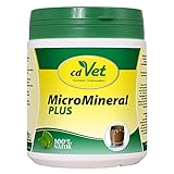 cdVet Naturprodukte MicroMineral plus Hund & Katze 500 g - extra Zink und Selen - Vitamin, Mineralstoff- und Spurenelementgeber - Magensäurebinder - Schadstoffebinder - Magen-Darm Regulation -