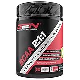 BCAA 2:1:1 Pulver - 500 g - Geschmack: Fruitpunch (Frucht Mix) - Aus pflanzlicher Fermentation - Leucin, Isoleucin, Valin - Essentielle Aminosäure - Laborgeprüft - Vegan