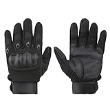 KOCAN Knöchelhandschuhe aus Gummi,Motorrad-Reithandschuhe Anti-Rutsch-Four Seasons Outdoor Bergsteigen DREI-Finger-Touchscreen-Handschuhe Fasermaterial Verschleißfest