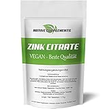 Zink Tabletten 700 Stück | vegan & frei von Zusatzstoffen | Zink Citrate als perfektes Nahrungsergänzungsmittel | Zinktabletten für jeden Tag