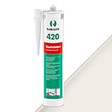 Ramsauer 420 Kachelofen - Profi Acryl Dichtstoff für Kachelofenfugen und Anschlussfugen - 310ml Kartusche (Perlweiß)