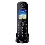 Panasonic KX-TGQ400GB DECT IP-Telefon (schnurlos, CAT-iq 2.0 kompatibel, Freisprechmodus, Anrufersperre, Eco-Plus, digitales Telefon) schwarz