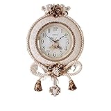 SISWIM Innenwandleuchte Uhr Wanduhr Kreatives Wohnzimmer Einfache Luxus Hängende Uhr Home Mode Wanduhr 20 Zoll Beige Wanduhr Deckenlampe