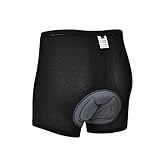 Radunterhose Herren Radhose 3D Gepolstert Bike Shorts Herren Fahrradhose - Grau - 3XL Kurz