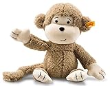 Steiff Kuscheltier Affe Brownie, Süßes Stofftier, Jungen, Mädchen & Babys ab 0 Monaten, Soft Cuddly Friends, Plüschtier 30 cm klein, 060304