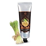 Panu Natural Fuß Creme Lemongrass - Reichhaltige Fußcreme für sehr trockene Füße - Intensive Fußpflege aus Thailand - Effektive Fußcreme gegen Hornhaut - Premium Foot Cream - Veganer Fußbalsam