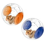 emours Zwerghamster Laufball Mini 12,2 cm Kleintier-Hamster-Lauf-Übungsball, 2 Stück