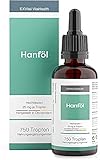 Hanfsamenöl 25mg mit Omega 3-6-9 Fettsäuren ,750 Tropfen mit sofort Effekt, kaltgepresst, 30ml, premium Anbau