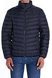 ERSDGG Herren Leicht Daunenjacke Packbar Daunenmantel, Gefütterte Steppjacke mit Stehkragen, 700 Fill-power (L, Schwarz)