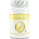 Boron - 3 mg reines Bor je Tablette - 365 Tabletten im Jahresvorrat - Laborgeprüft (Wirkstoffgehalt & Reinheit) - Ohne unerwünschte Zusätze - Hochdosiert - Vegan