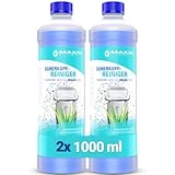 Maxxi Clean Scherkopfreiniger Nachfüllflüssigkeit 2x 1000ml - Passend für Braun Reinigungskartuschen, Reiniger Kartusche, Reinigungsstation - Rasierer Reinigungsflüssigkeit & Reinigungsspray