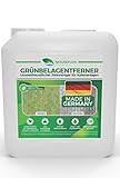 Grünbelagentferner für die effektive Entfernung von Ablagerungen - Umweltfreundlicher Steinreiniger für Außenanlagen - Glyphosat-Frei - Made in Germany - 5L Außenanlagenreiniger