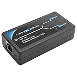 ZEZA 2 Port POE Extender 10/100Mbps mit IEEE 802.3Af Standard Eingang / -Ausgang für IP Kamera Erweitern 100 Meter für Den POE Bereich