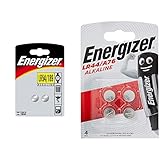 Energizer Alkaline Knopfzelle 189 2er Pack & Energizer Pilas Especiales A76/LR44 BL4 BR Silber Alkaline Batterien, 4 Stück