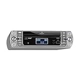 auna KR-400 CD Küchenradio Unterbau-Radio (DAB+/PLL FM Radio, CD/MP3-Player, Bluetooth, AUX, USB, 40 speicherbare Sender, LCD-Display, Koch- und Alarmfunktion, inkl. Fernbedienung), grausilber