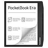 PocketBook e-Book Reader Era (16 GB Speicher, 17.8 cm (7 Zoll) E-Ink Carta 1200 Touchscreen, SMARTlight Hintergrundbeleuchtung, Wi-Fi, Bluetooth) Stardust Silver