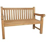 KMH®, 2-sitzer Gartenbank Balmoral (120 cm) - ECHT Teak (#102061)