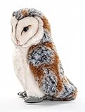 Uni-Toys - Schleiereule (groß) - 27 cm (Höhe) - Plüsch-Vogel, Eule - Plüschtier, Kuscheltier