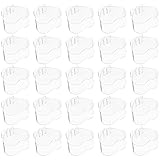 Yardwe 40pcs Set Dessertbecher Dessertschalen Puddingbecher Moussebecher Desserttasse mit Deckel Plastik Servierschalen Eisgläser Dessertgläser für Dessert Pudding Mousse Vorspeisen