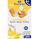 Danalac Babykekse Banane, 120 g Snacks und Nahrung für Kleinkinder ab 6 Monaten mit Kalzium, Eisen und Vitaminen