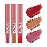 KYDA 3 Farben Tinte Velvet Lip Tint, Matte Lippen und Wangen Schlamm, Velvet Matte Finish, Blendable High Pigment cremige Textur, Lasting Feuchtigkeitspflege , Cruely-free, 0.18oz-Set C