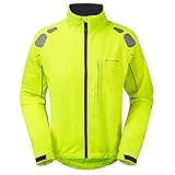 Ettore Wasserdichte Atmungsaktive Herren Fahrradjacke Hohe Sichtbarkeit Hi-Vis - Gelb - Night Eagle II - L