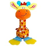 HUADADA Greifling zum Rasseln-Baby Spielzeug,Plüschtiere Entwicklungs Spielzeug für Jungen und Mädchen, rassel für Babys und Kleinkinder ab 3 -12 Monaten,Baby Geschenk .(Giraffe)