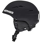 Airtracks Star T-200 Ski Helm Snowboardhelm für Herren Damen Skihelm Snowboard Helm - schwarz - M