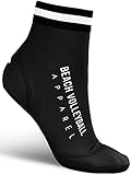 Beach Volleyball Apparel schützende Neoprensocken für Beachvolleyball - Neopren Socken Männer und Frauen - Beachvolleyball Socken Beachies Strandsocken Kinder Neoprensocken Herren (Schwarz, S)