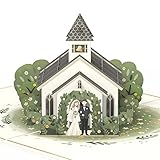 papercrush® Pop-Up Karte Hochzeitskapelle - 3D Hochzeitskarte mit Brautpaar & Kirche, edle und ausgefallene Glückwunschkarte zur Hochzeit & kirchlichen Trauung, Geldgeschenk zur Hochzeitsreise