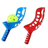 TOYANDONA Scoop Ball Spiel Lustige Werfen Fangen Spiel Scoop Und Ball Werfen Set Beach-Ball-Spiel für Kinder Und Erwachsene