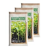 Aussaaterde für Pflanzen Blumen und Kräuter optimale Versorgung durch perfekte Zusammensetzung Kräutererde (60 Liter)