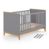 VitaliSpa Kinderbett Babybett Juniorbett Malia modern 70x140 cm Kinderzimmer Bett Babyzimmerbett Kindermöbel Babymöbel Schlupfsprossen Lattenrost Rausfallschutz Einzelbett