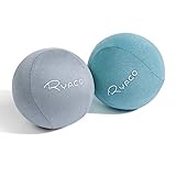 Ryaco Antistress-Bälle, 2er-Set, Handtrainer, Knetball, Fingergymnastik-Ball, Stressbewältigung (Grün & Grau, 2er)