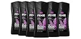 Axe Excite 3in1 Duschgel Herren 6er Pack, 12h Schutz vor Körpergeruch Body Face Hair auf Pflanzenbasis (6 x 250 ml)