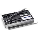 LAMY joy AL Set 011 – Schönschreibfüller-Set in der Farbe Al-black mit drei austauschbaren Federeinheiten, Tintenpatronen und Metall-Geschenkbox – Federspitzen 1,1, 1,5 & 1,9 mm